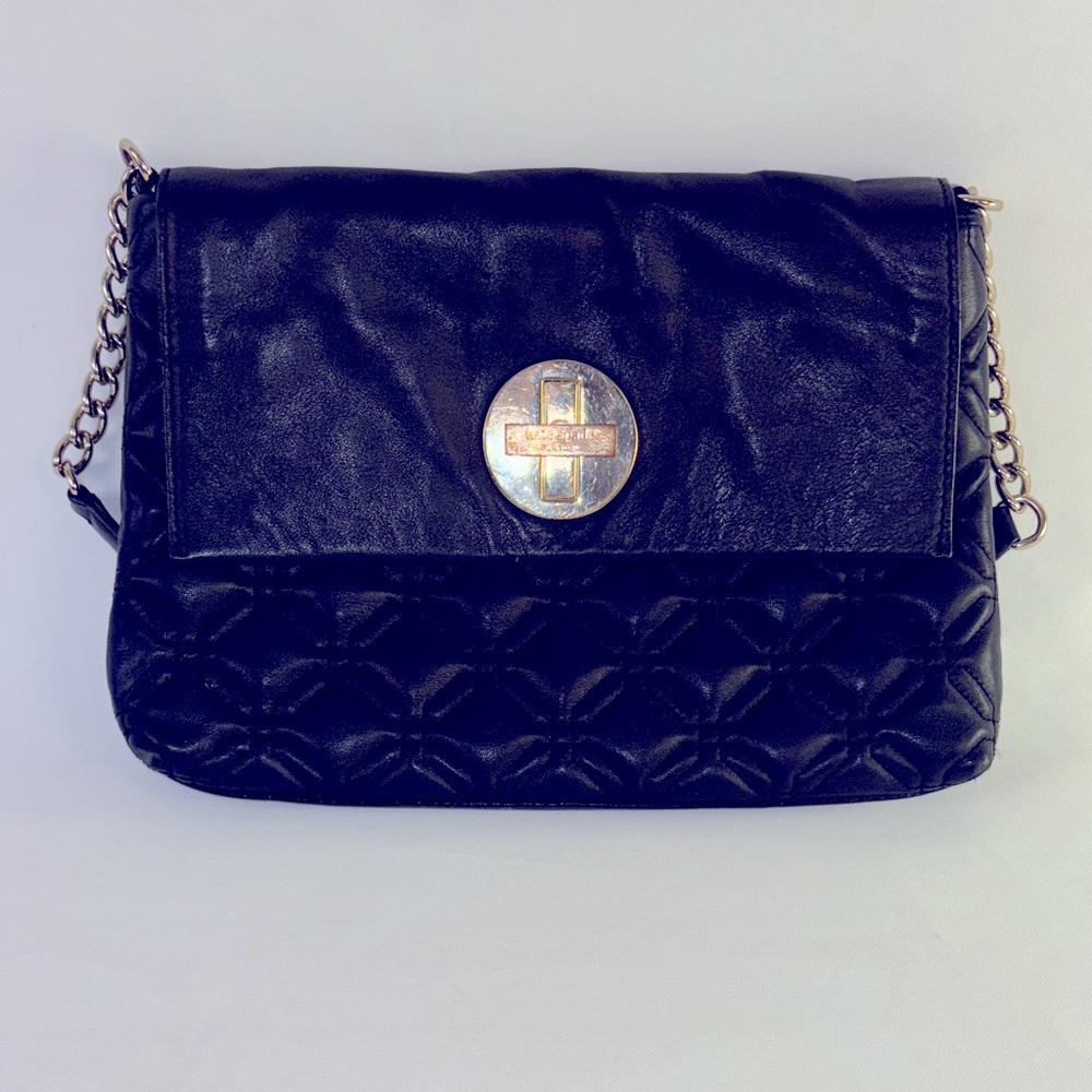 Kate Spade Black Leather shoulder bag with Chain Strap